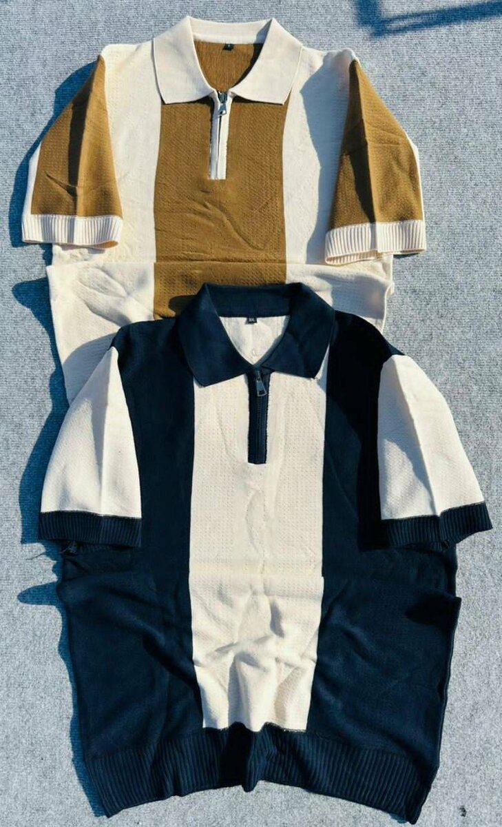 Polos en maille à zip