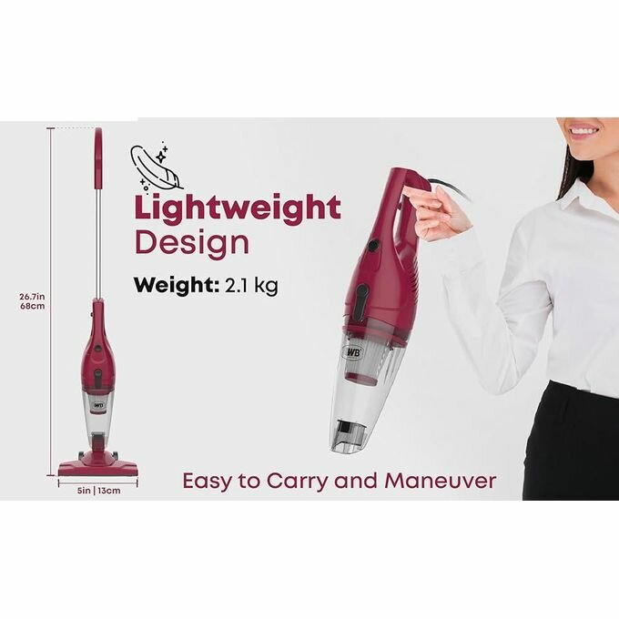Aspirateur léger 2-en-1