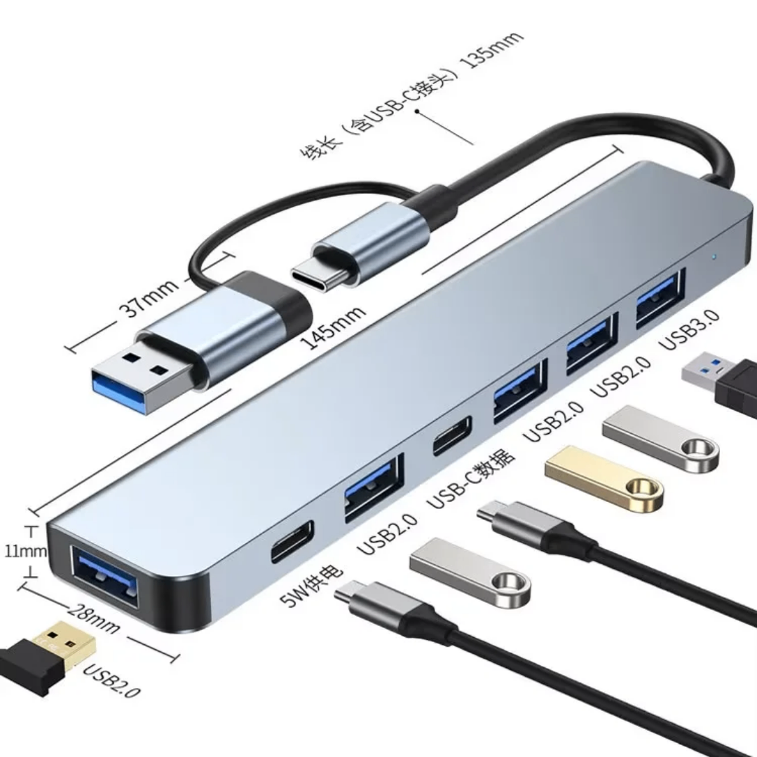 Hub USB-C 7-en-1 Super Rapide
