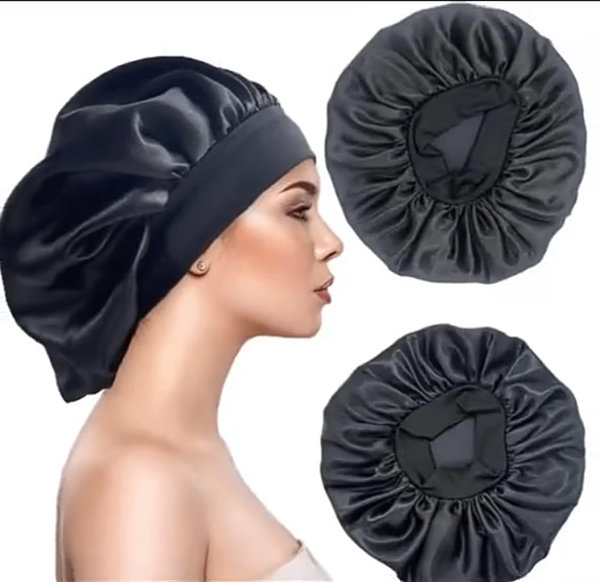 Bonnet en satin pour cheveux