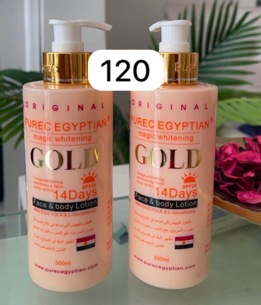 Egyptian gold body lotion