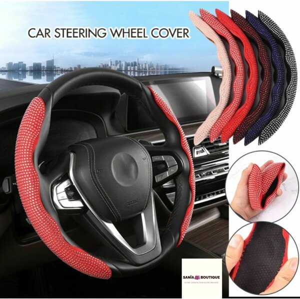 Housse de volant en strass