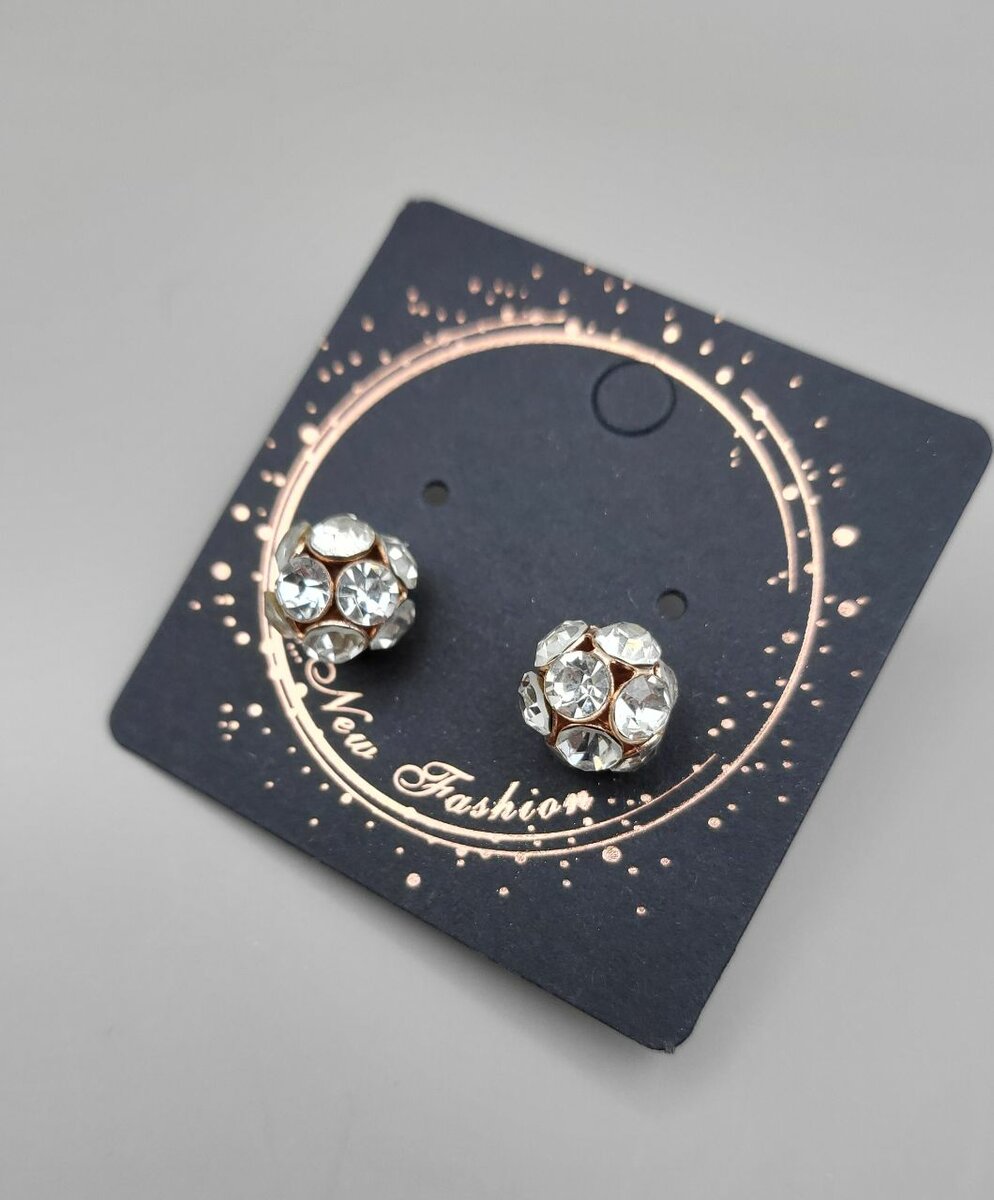 Circle Golden stud earrings