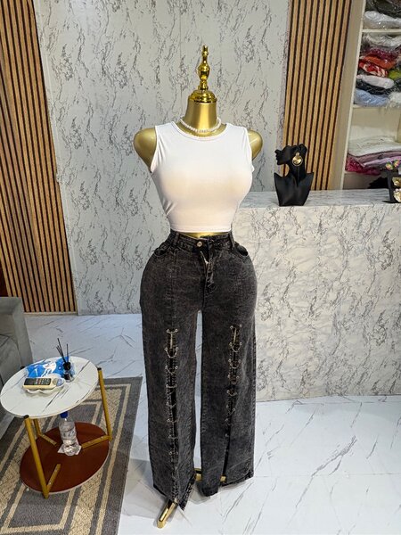 Jeans taille haute top shein