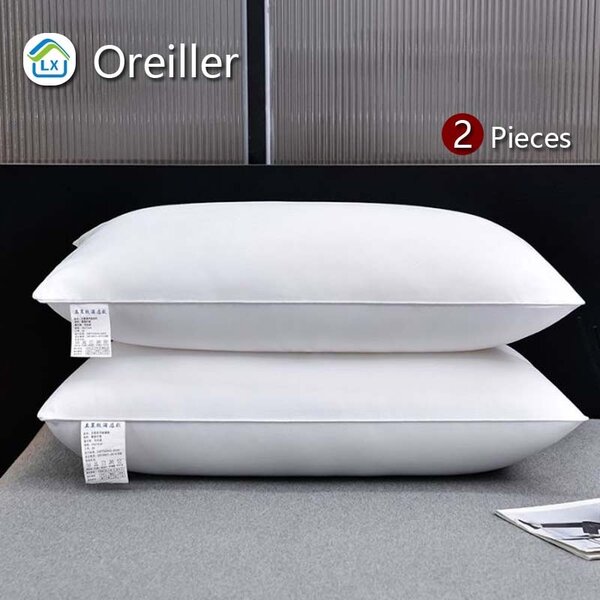 2 pièces d'oreillers en coton