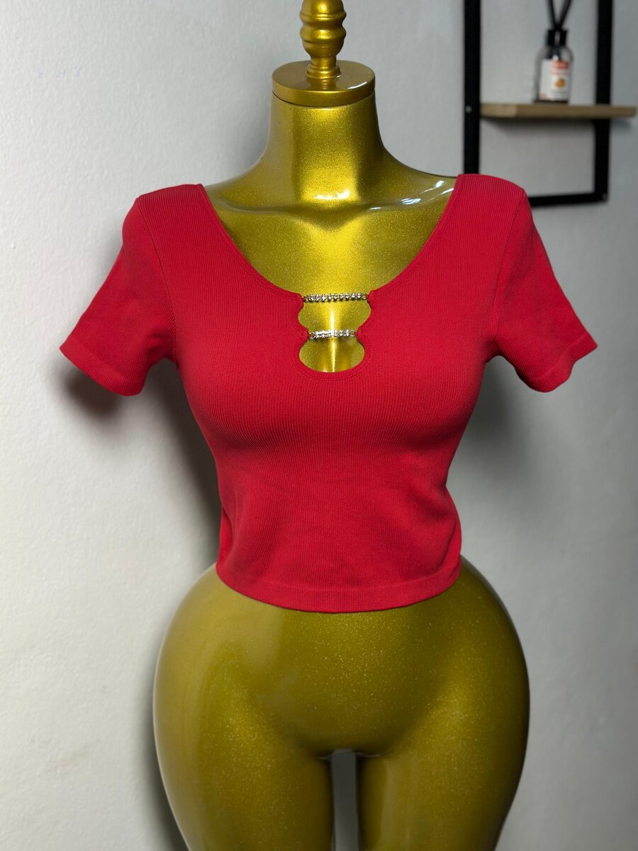 T-shirt court femme élégant