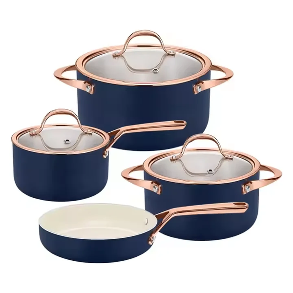 Set de casseroles en céramique brillant