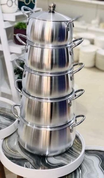 Ensemble de casseroles en acier inoxydable