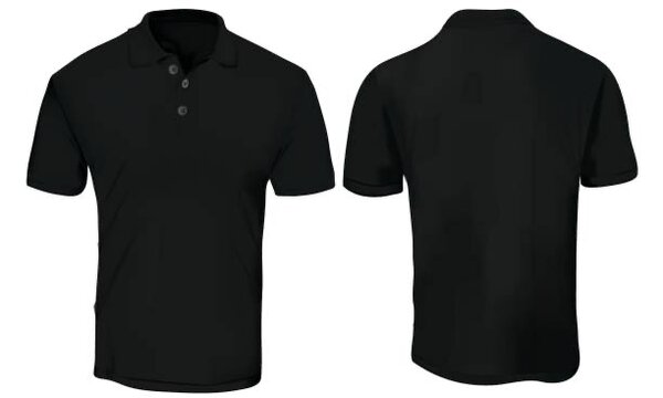 Polo Noir Classique Homme