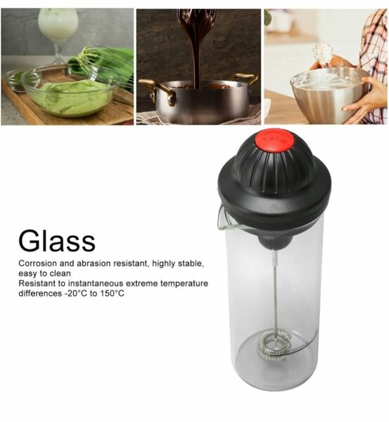 Mousseur à lait en verre