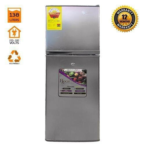 Roch  Double Door Refrigerator - 138 Litres Silve