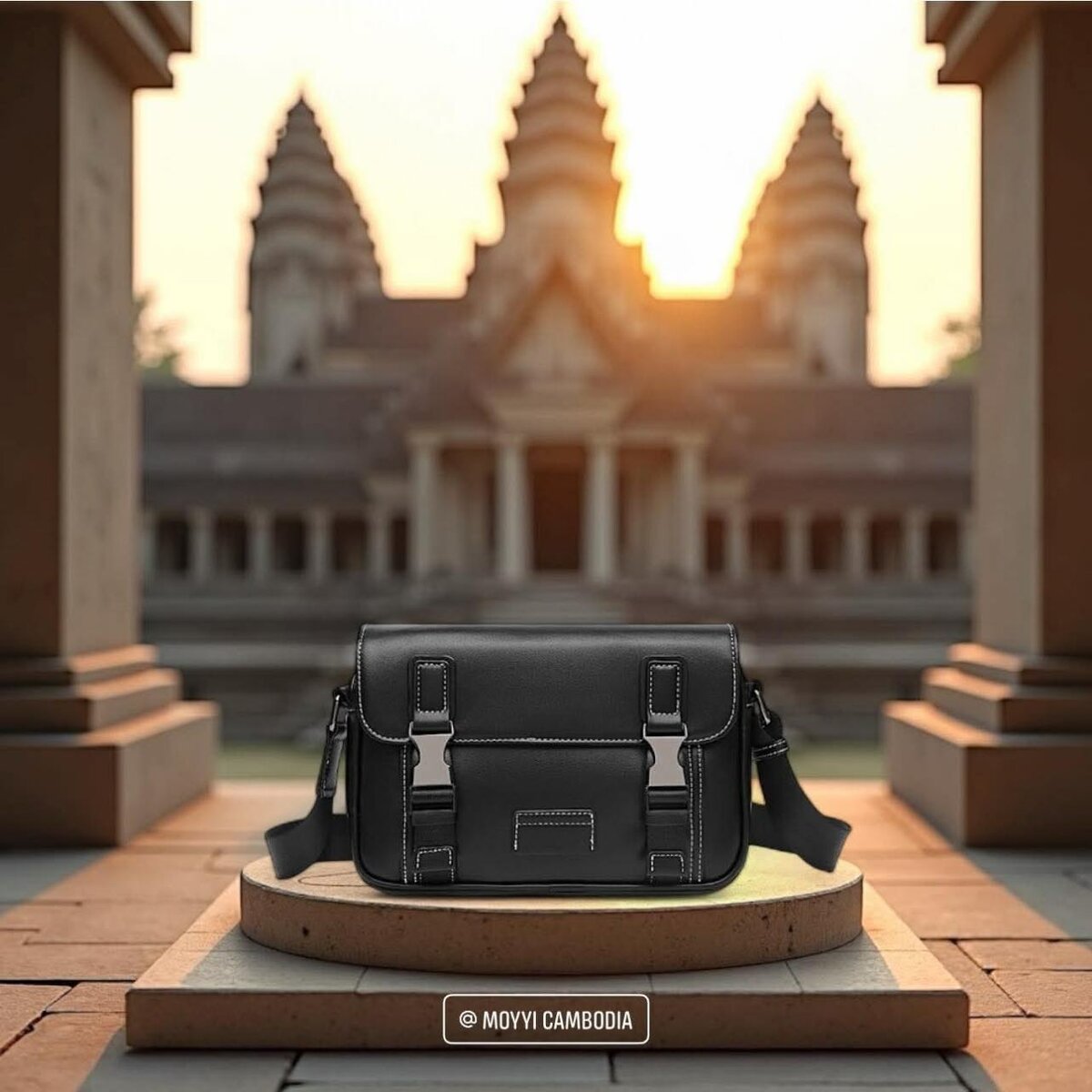 Sacoche en cuir versatile homme