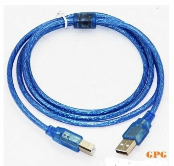 Câble imprimante bleu