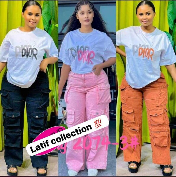 Pantalons cargo tendance femme