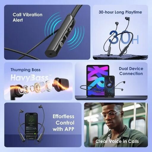 Oraimo Necklace Lite Call Vibration Wireless Headphones OEB-