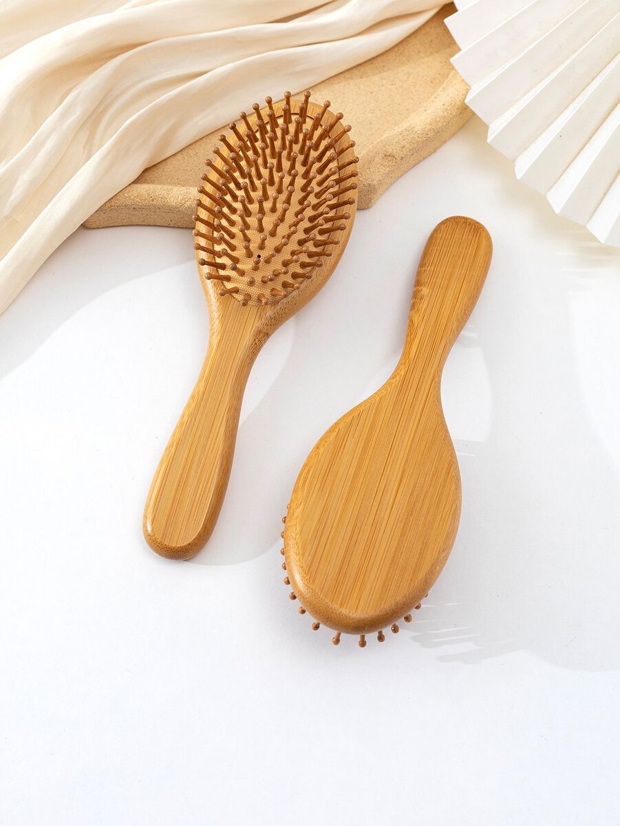 Brosse à cheveux en bambou éco