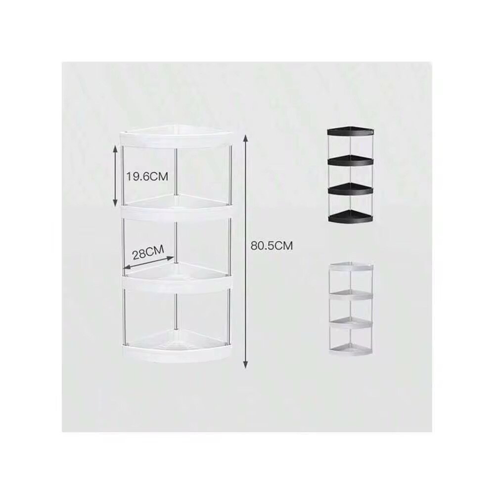 Étagère d'angle à roulettes