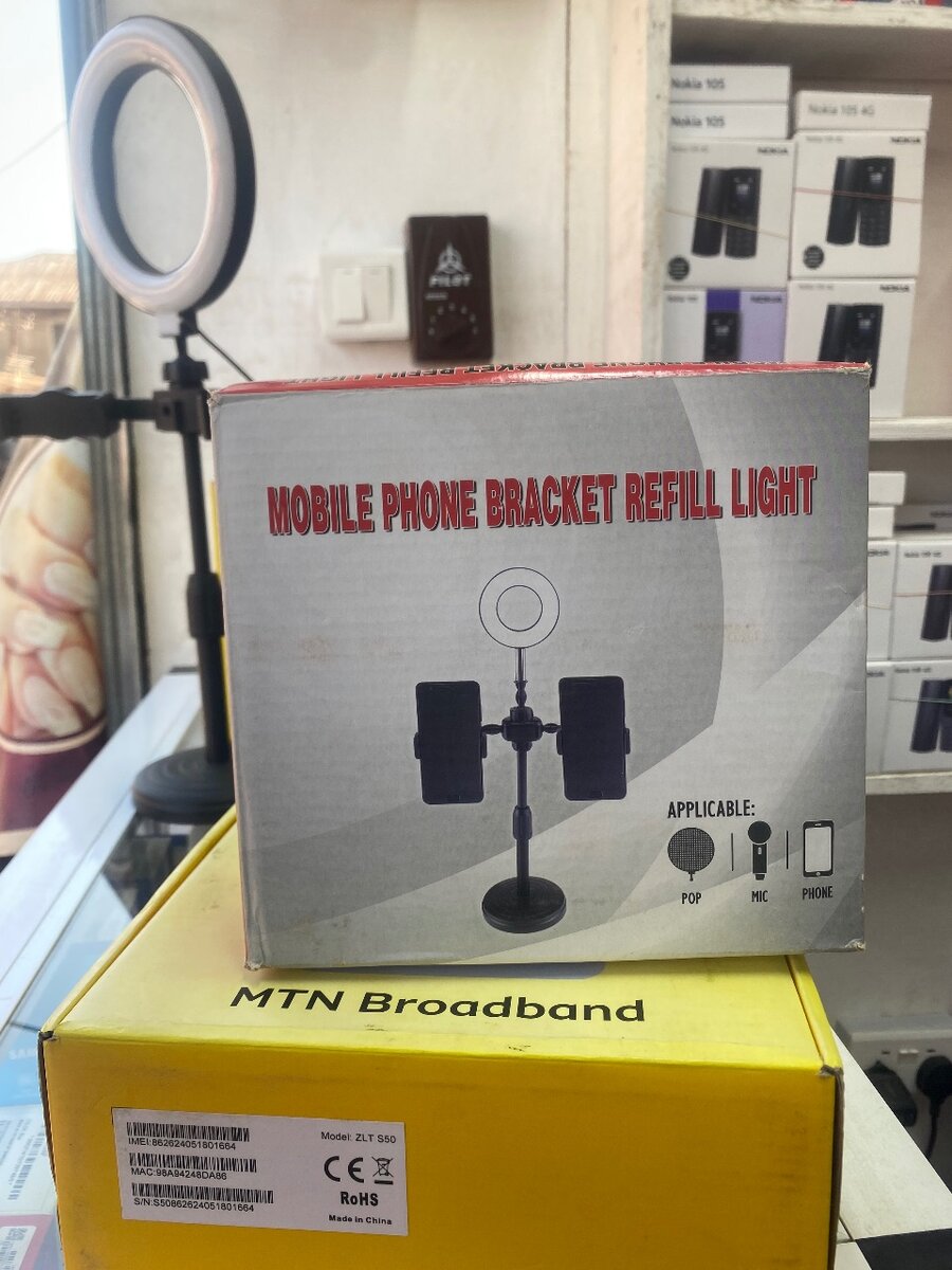 Mobile Phone Bracket with Refill Light