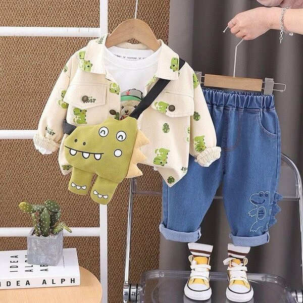 Veste et Pantalon Enfant Dinosaure