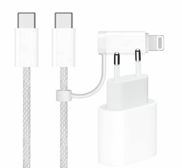 Chargeur Type-C et IPhone 2en1