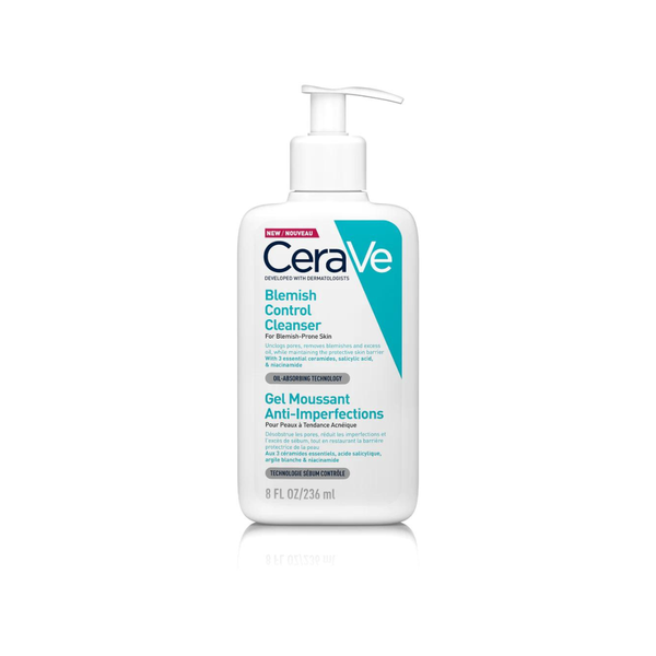 CeraVe Blemish Control Gel-to-Foam Cleanser (236ml)