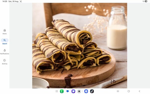 Chocolate Swirl Crepes