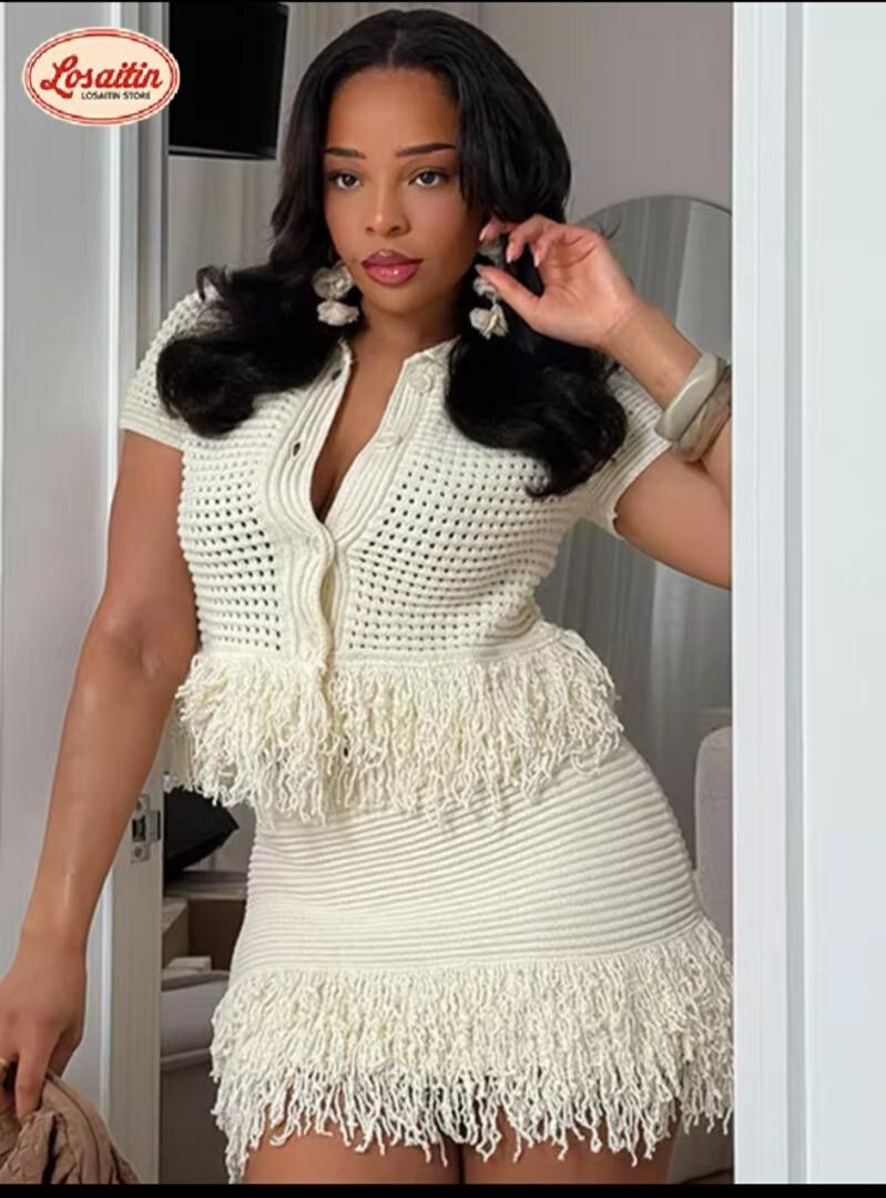 Robe crochet femme élégante