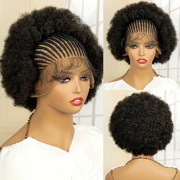 Full Lace Afro Conrow Rasta
