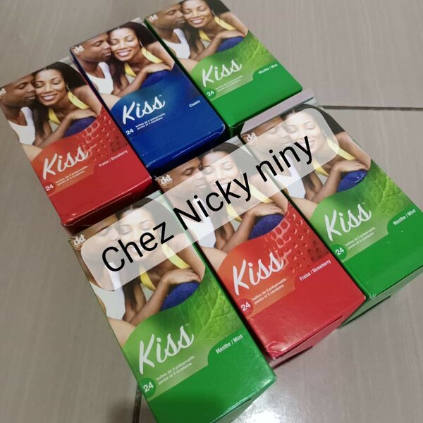 Lot de 24 préservatifs kiss