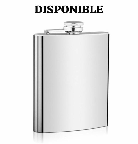 Flasque Alcool, 8OZ Flasque Whisky Flasque Vodka Acier Inoxy