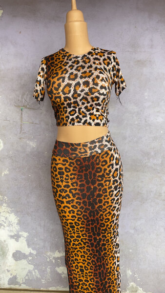 Robe Léopard Élégante Femme