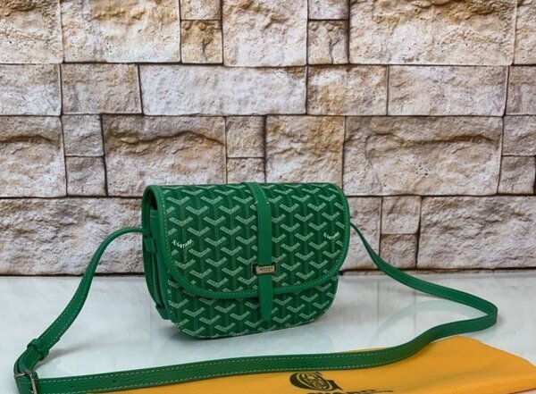 Sac bandoulière vert élégant