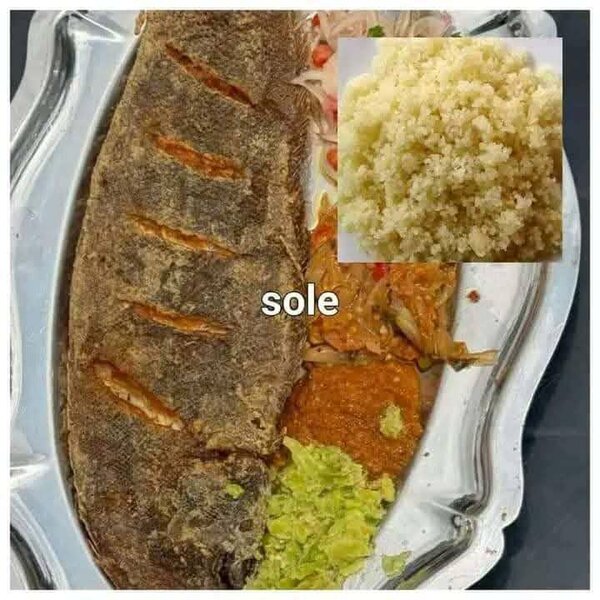 Poisson Sole Frit avec attieke