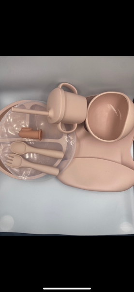 Silicone baby feeding set