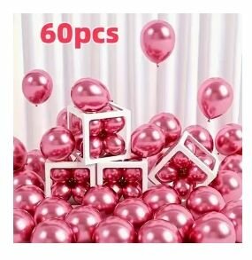 Lot de 60 Ballons roses