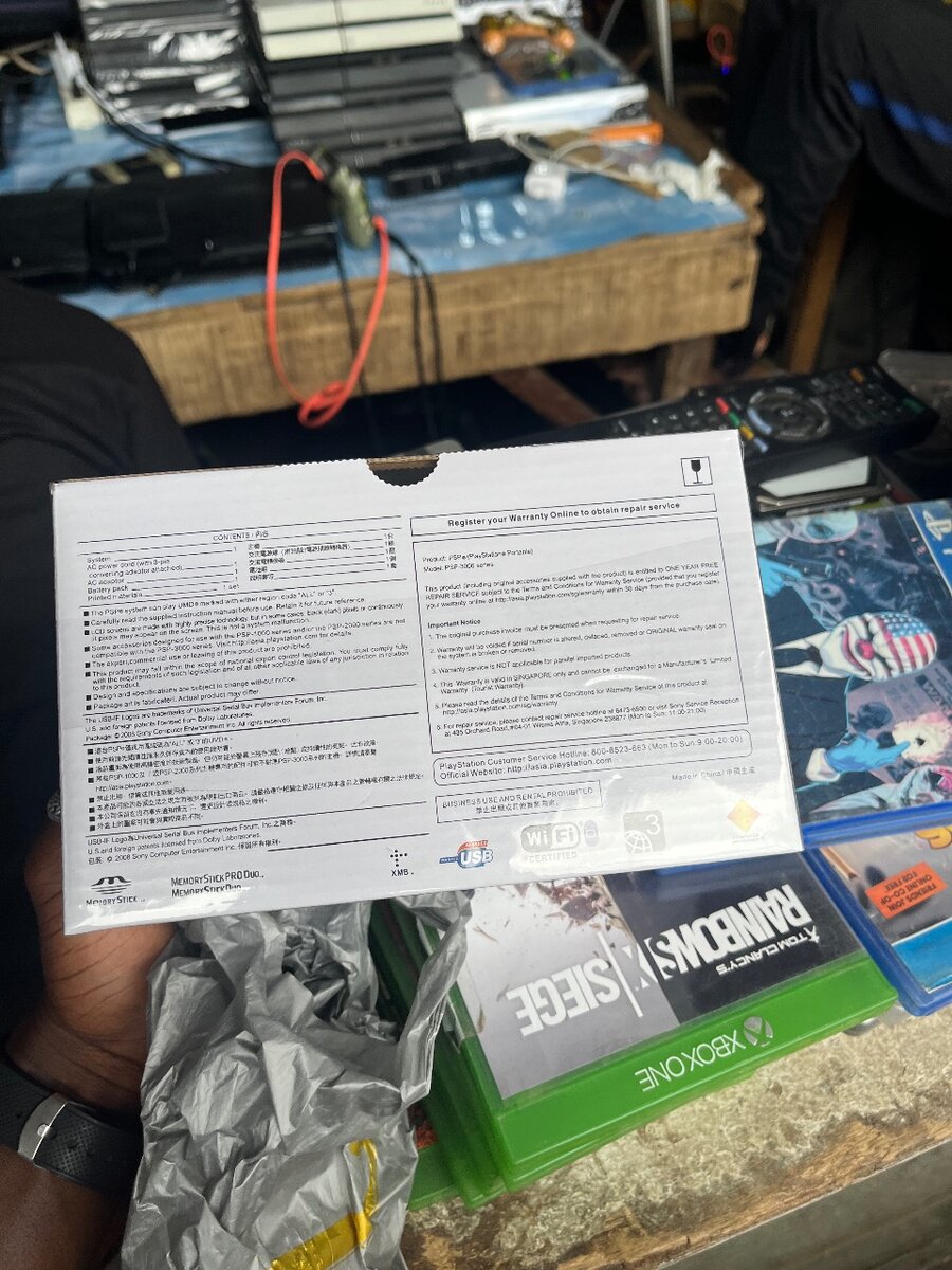 Console PSP Piano Black Portable