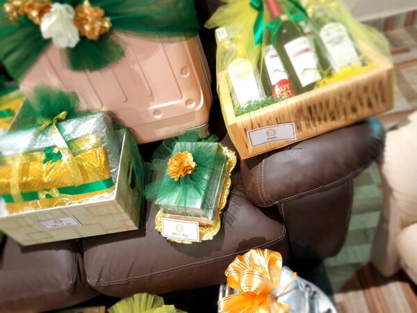 Beautiful Engagement Dowry wrapping