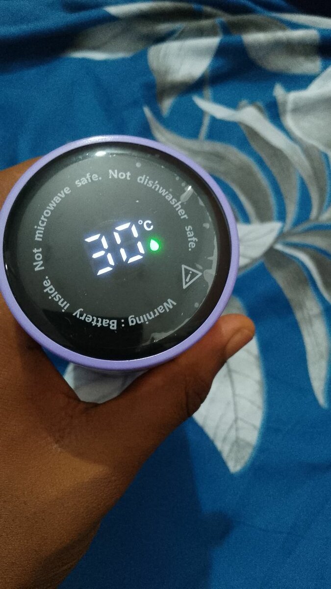 Gourde intelligente avec thermomètre