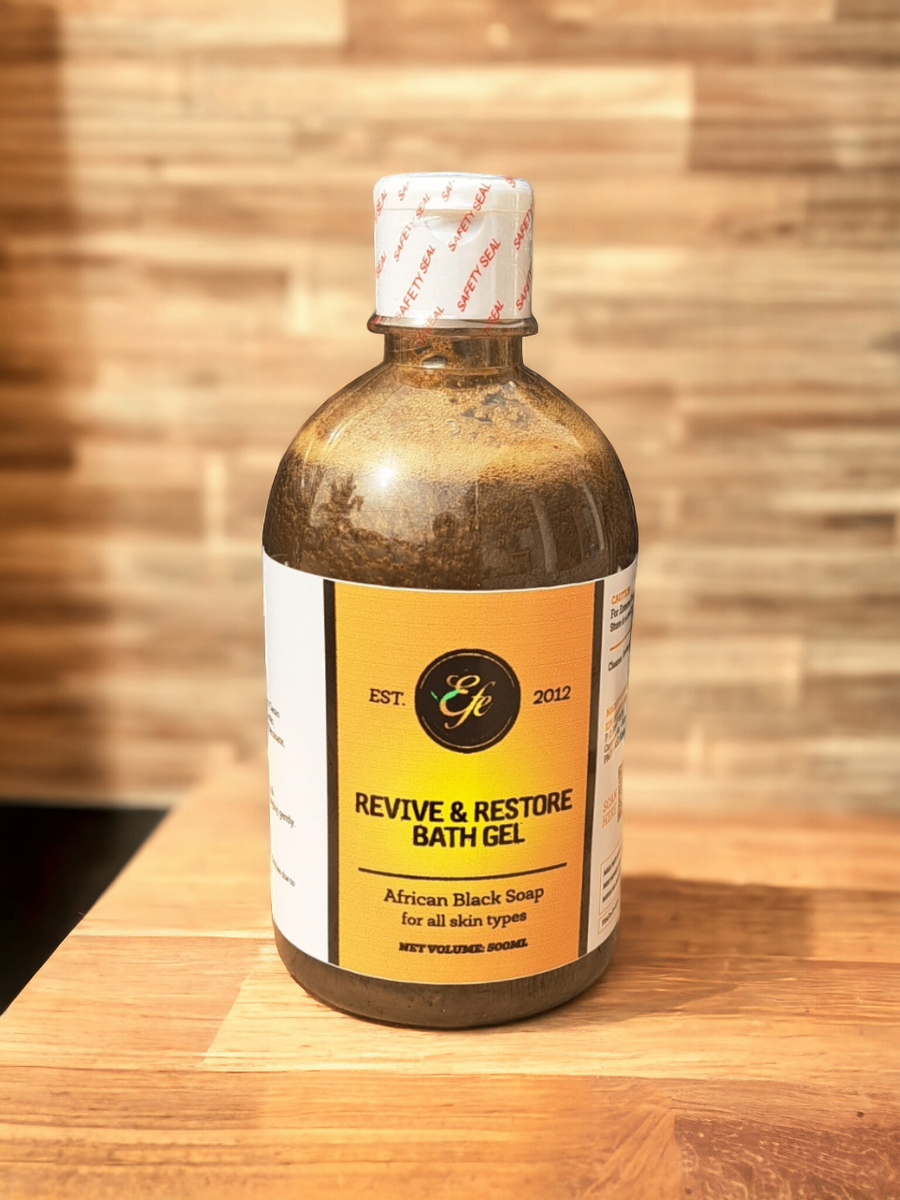 Revive & Restore African Black Soap Bath Gel 500ml