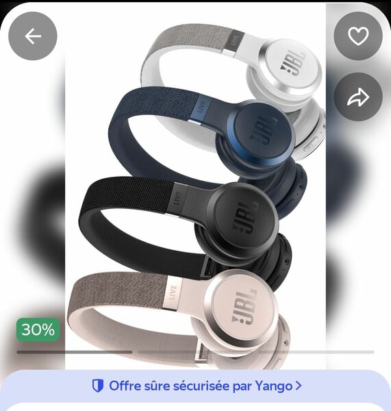 Casque JBL sans fil Bluetooth