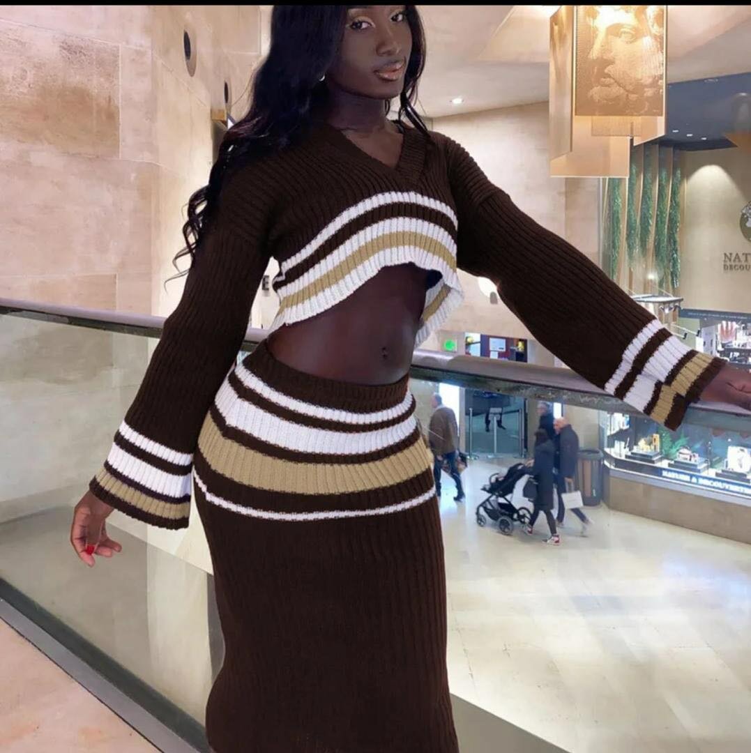 Crochet skirt and  top