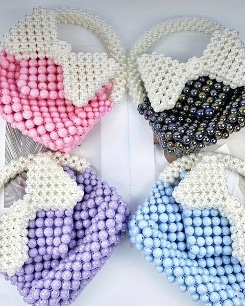 Sac à main perles élégantes
