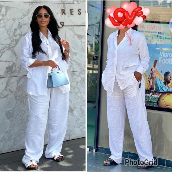 Ensemble en lin 100% Cotton