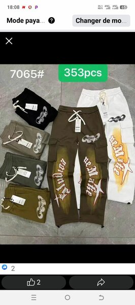 Pantalons cargo décontractés