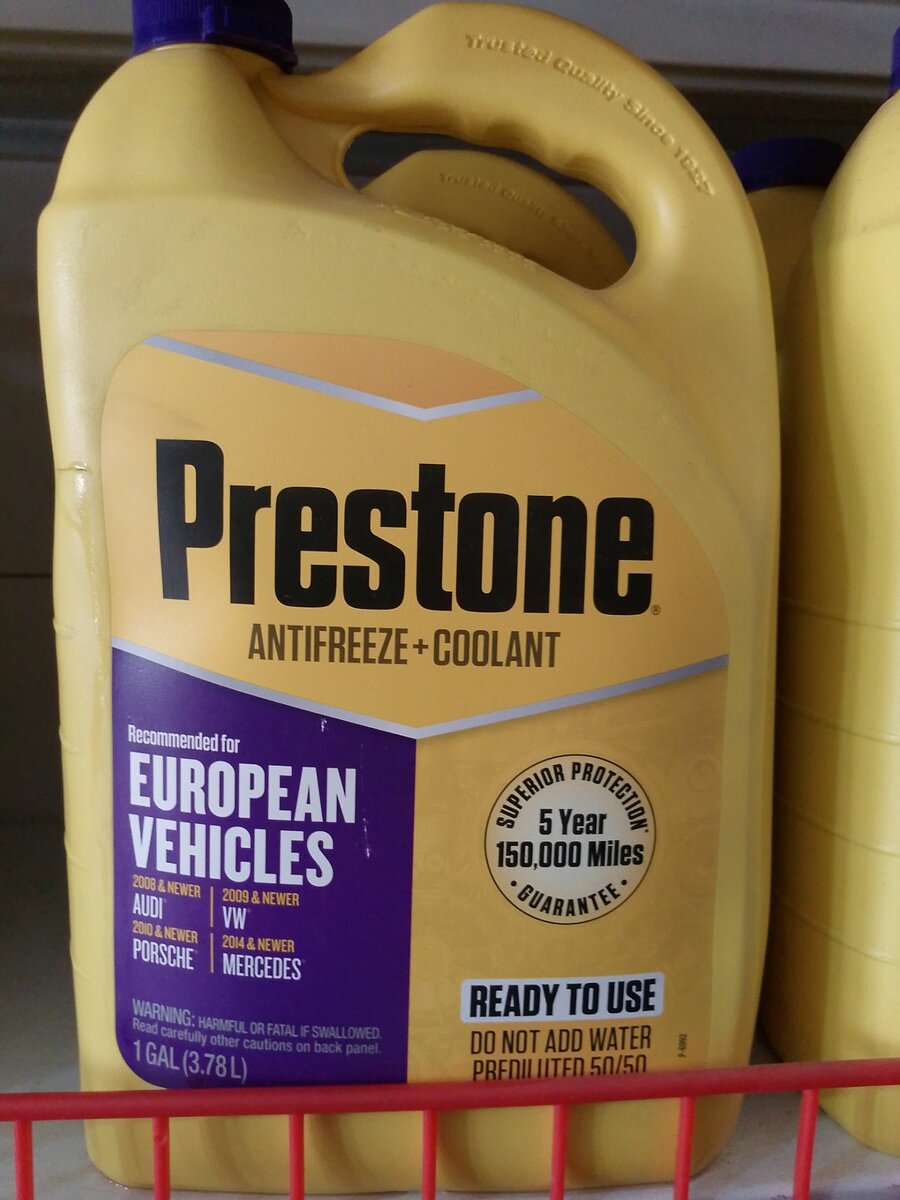 Prestone Coolant (European Vehicles)