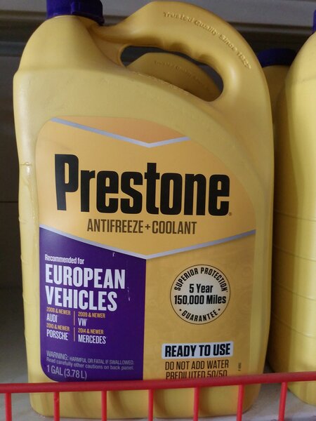 Prestone Coolant (European Vehicles)
