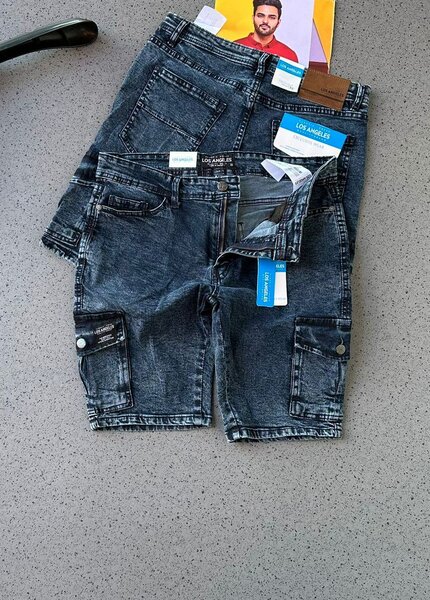 STOCK SIDE POCKET JEANS SHORTS