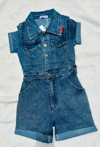 Combinaison en jean pour filles