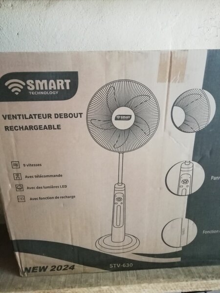 Ventilateur smart rechargeable 16 pouce