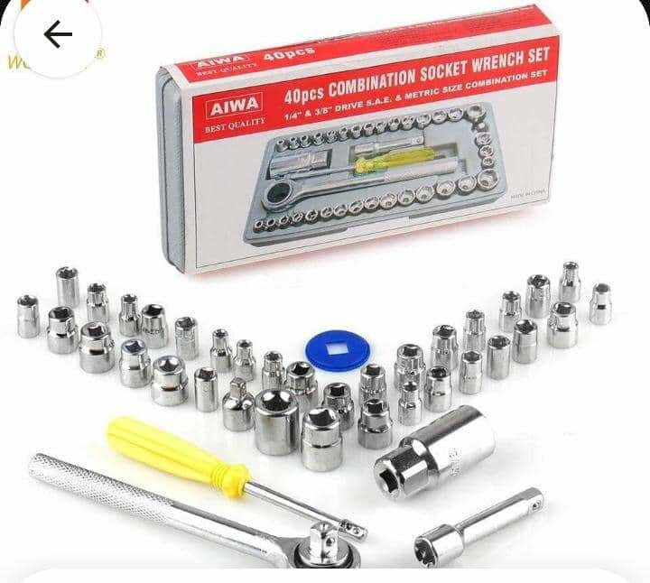 Clé mécanique coffret douilles de 40 pieces